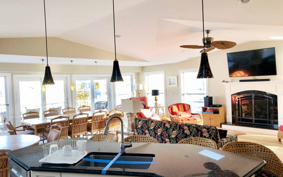 Bethany Beach, Delaware airbnb interior repaint